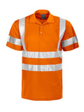 Projob Herren Poloshirt in Warnschutz Farbe, mit Reflektorstreifen, EN ISO 20471 Klasse 3 - WERBE-WELT.SHOP