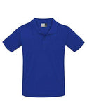 Herren Poloshirt 100% Baumwolle Royal Blau