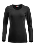 Clique Damen T-Shirt Langarm mit Rund Kragen