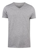 Herren  T-Shirt mit V-Neck aus trendigem Slub Garn - WERBE-WELT.SHOP