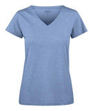 Modernes T-Shirt mit V-Neck  für Damen - WERBE-WELT.SHOP